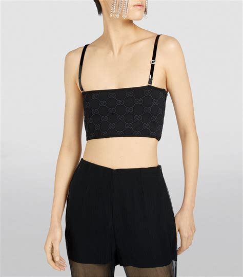 gucci net tank top|Gucci cropped top.